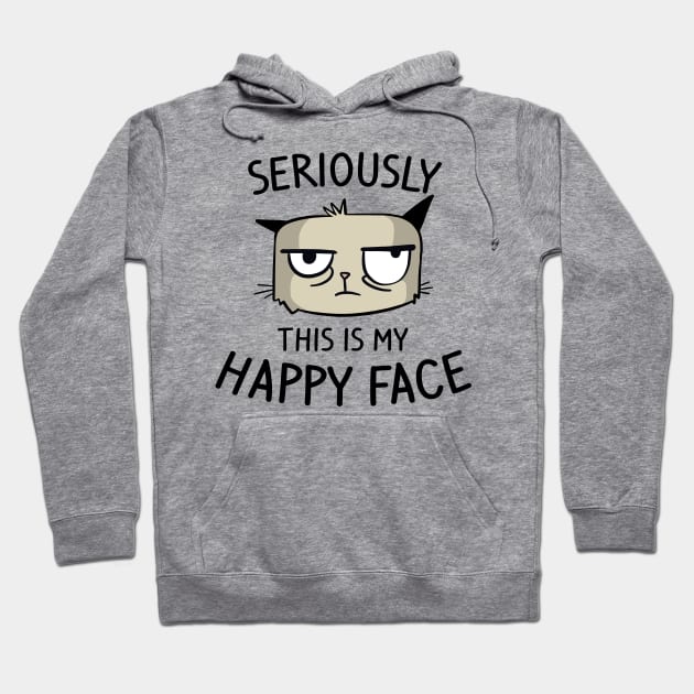 this is my happy face Hoodie by vouch wiry